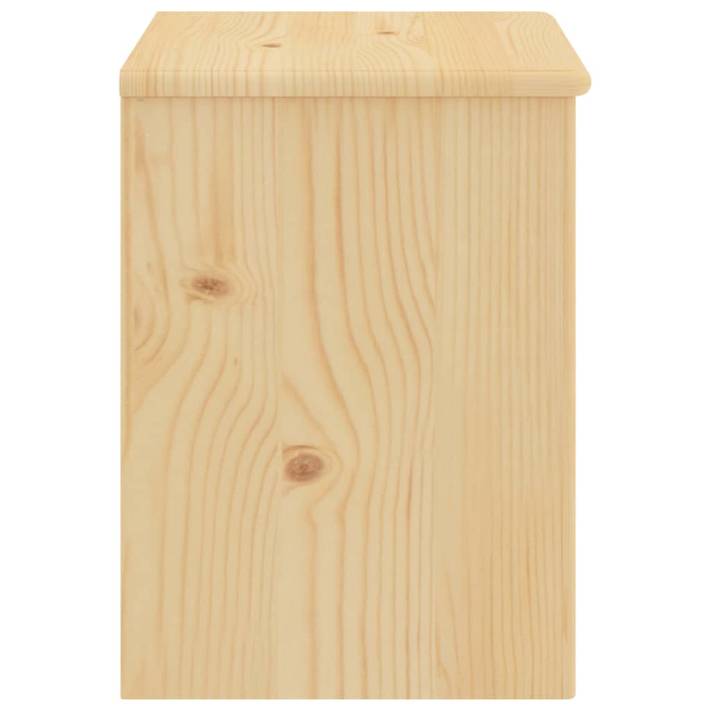 vidaXL Noptieră, natural, 35x30x40 cm, lemn masiv de pin