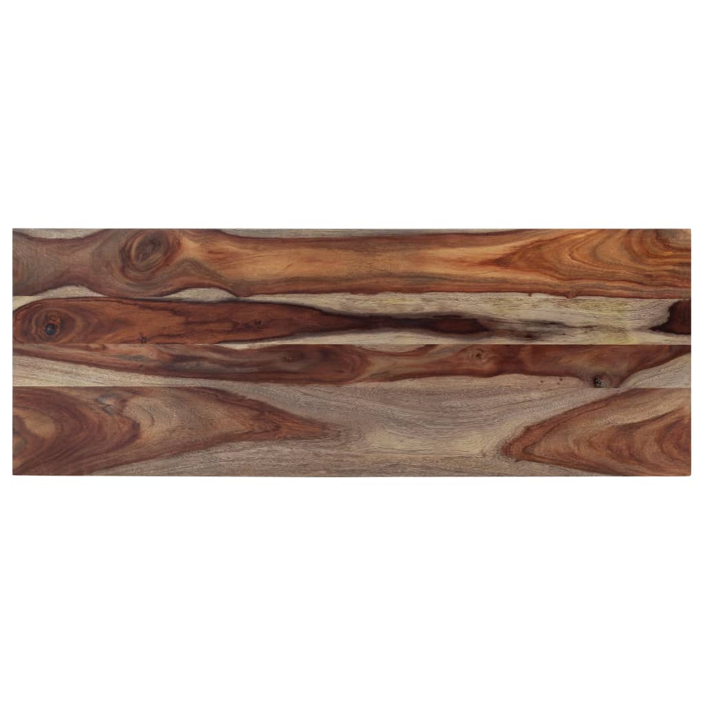 vidaXL Bancă, gri, 110 cm, lemn masiv de sheesham