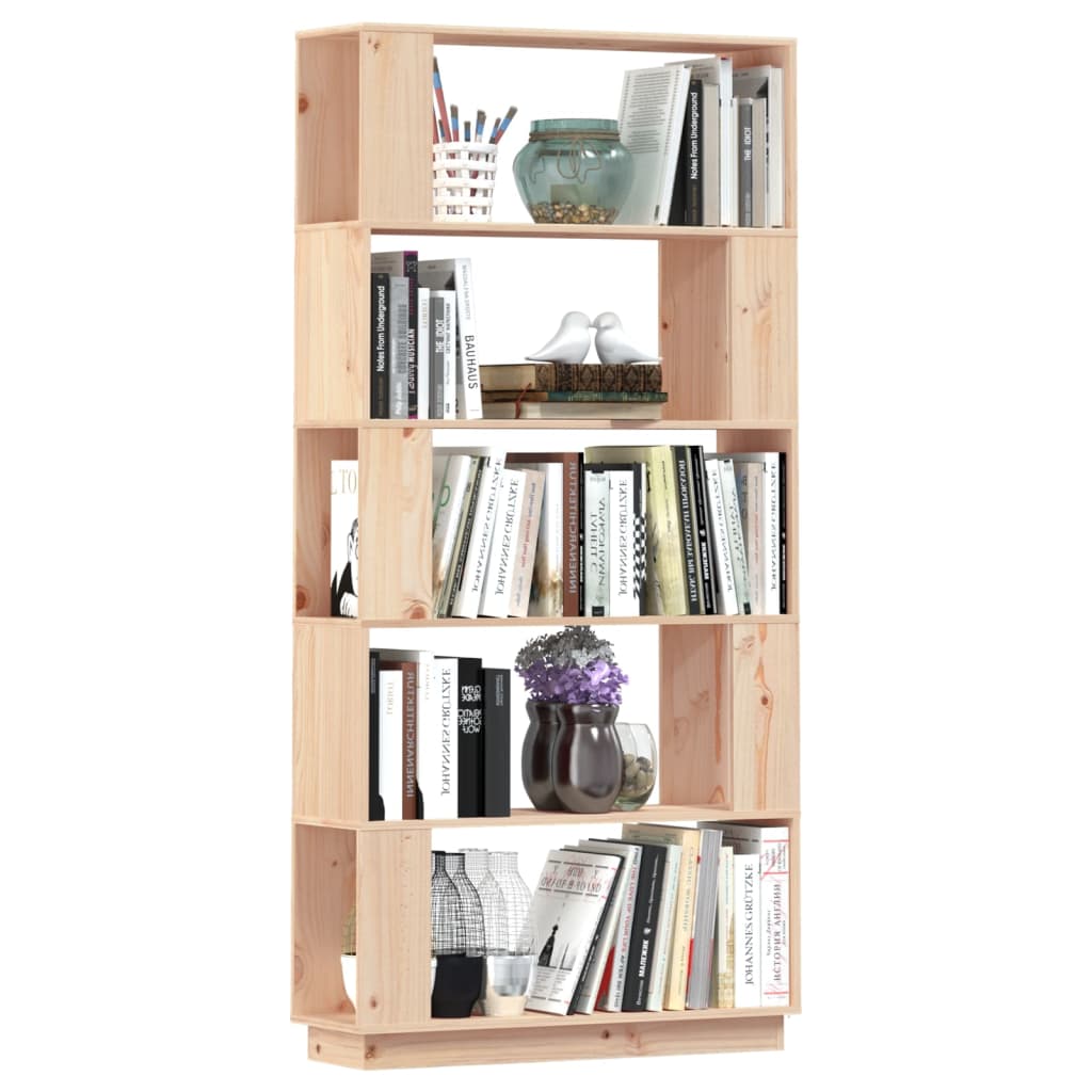 vidaXL Bibliotecă/Separator cameră, 80x25x132 cm lemn masiv pin
