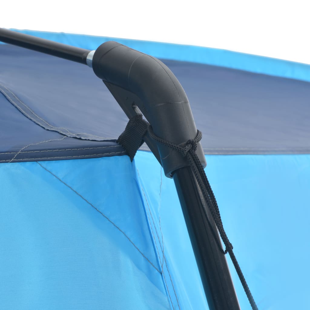 vidaXL Cort de piscină, albastru, 500x433x250 cm, țesătură