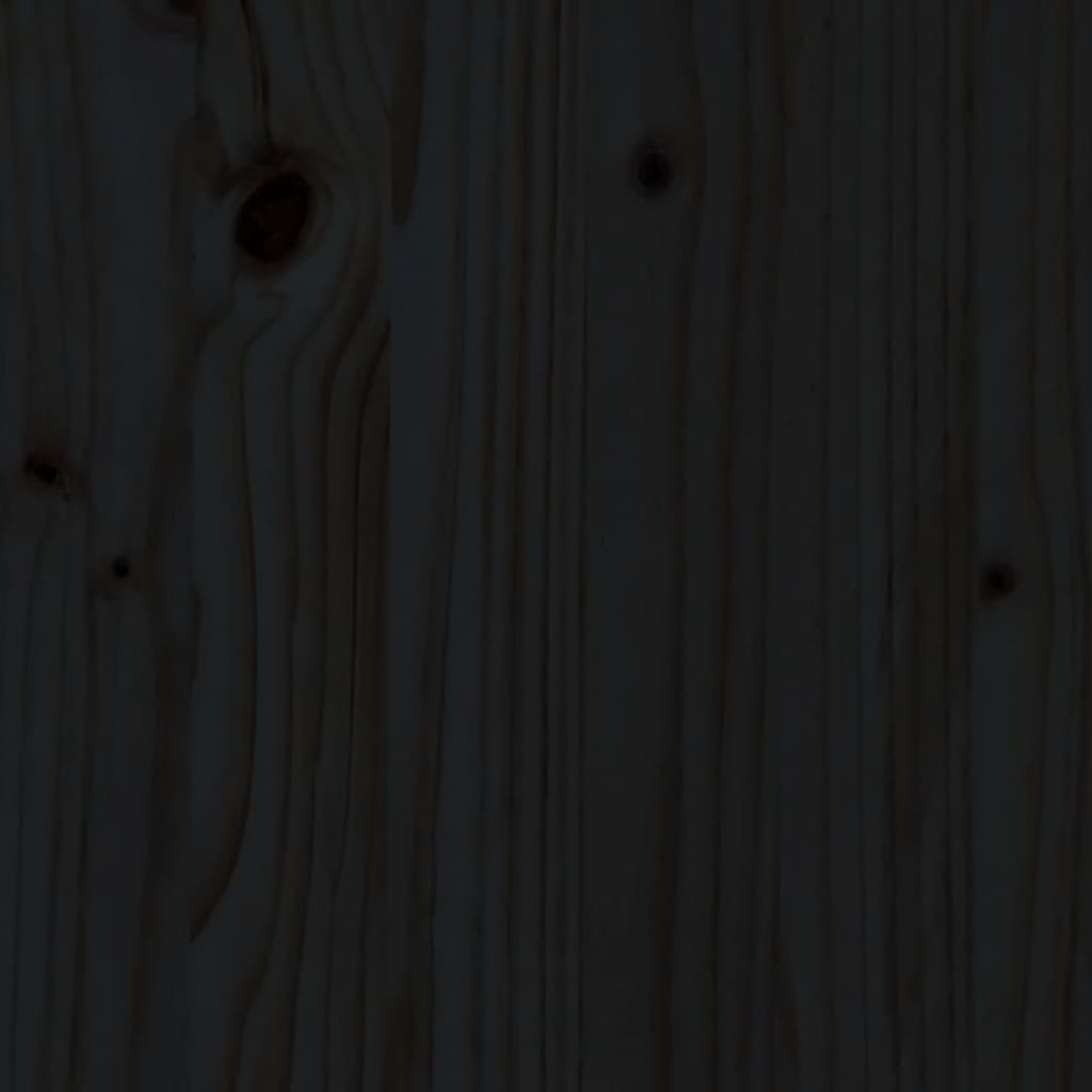 vidaXL Bancă de grădină, negru, 110x38x45 cm, lemn masiv de pin