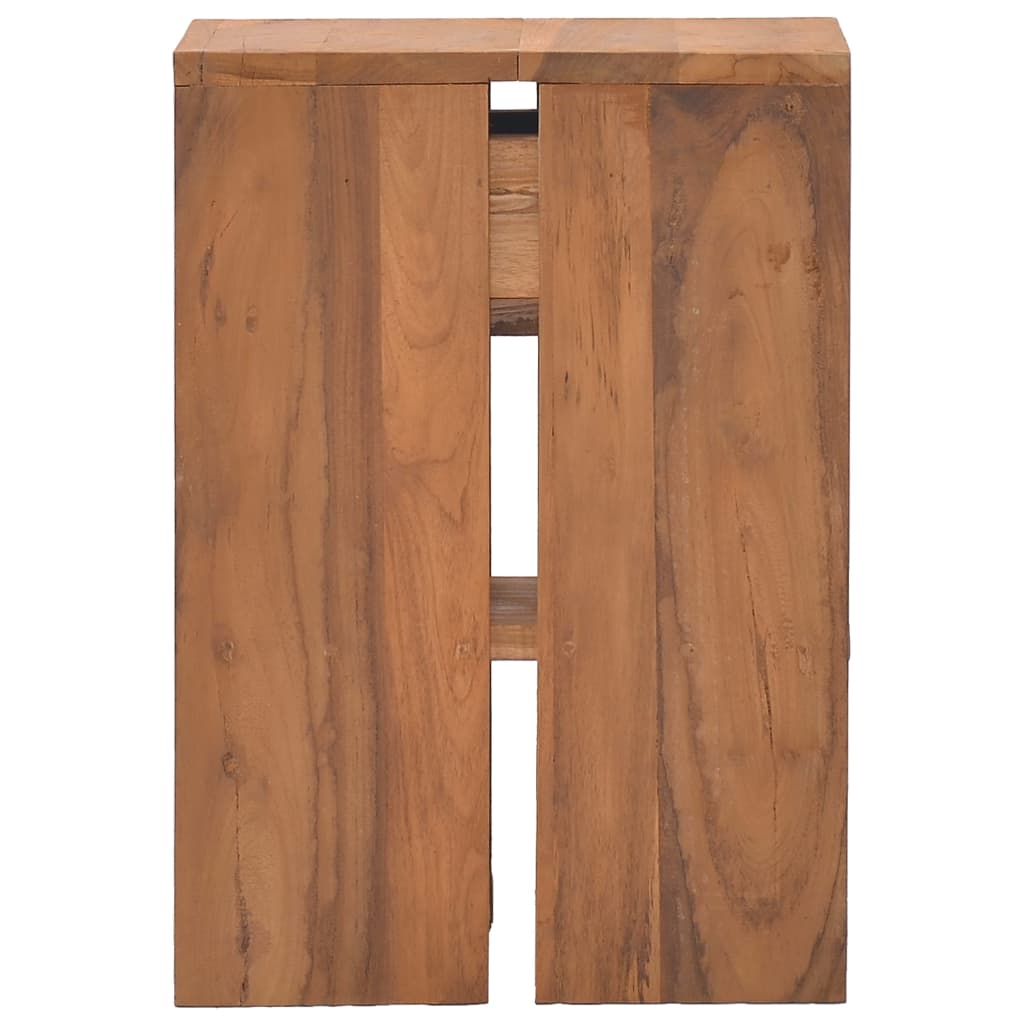 vidaXL Noptieră, 20x35x50 cm, lemn masiv de tec