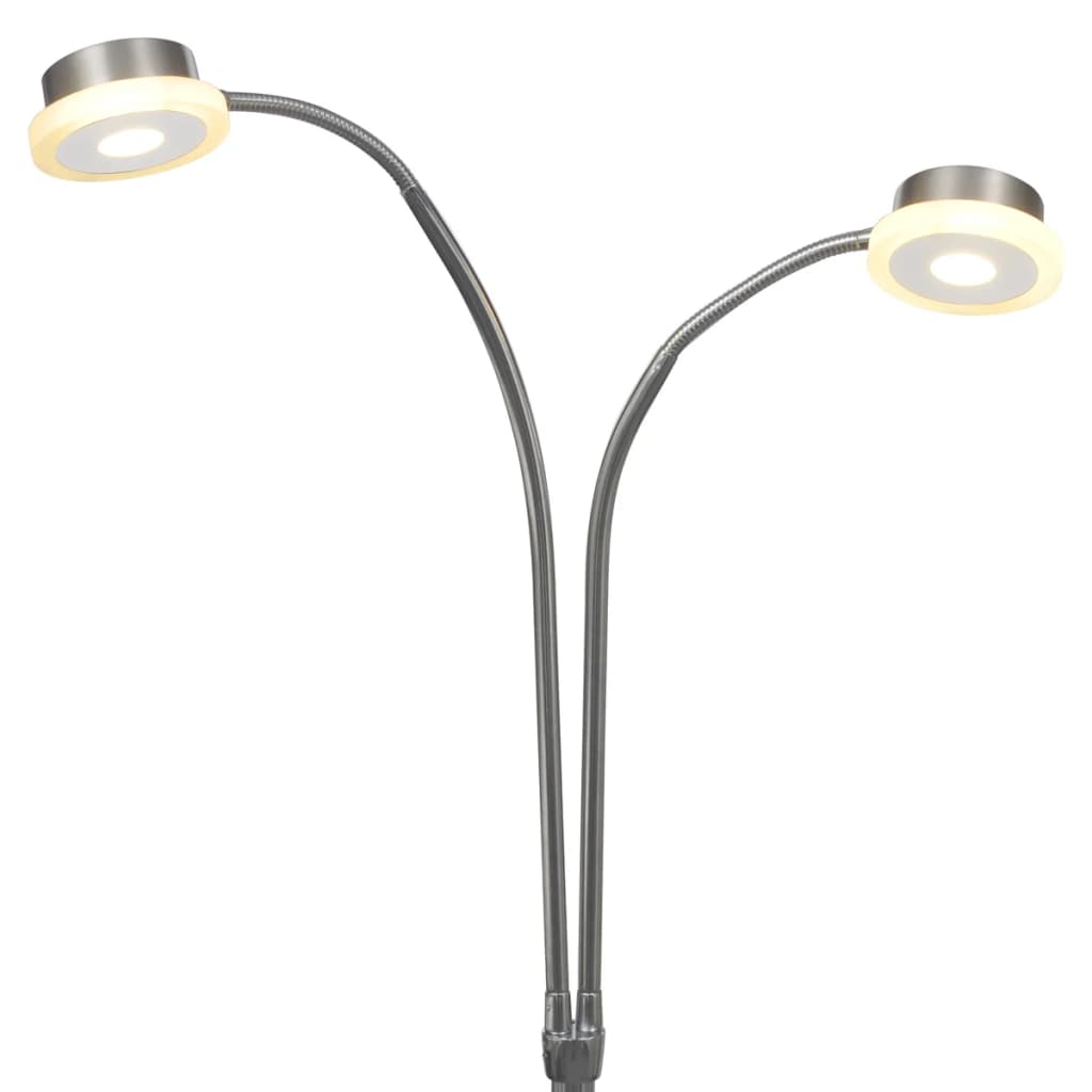 Lampă de podea ajustabilă cu 2 brațe și LED-uri încorporate, 2 x 5 W
