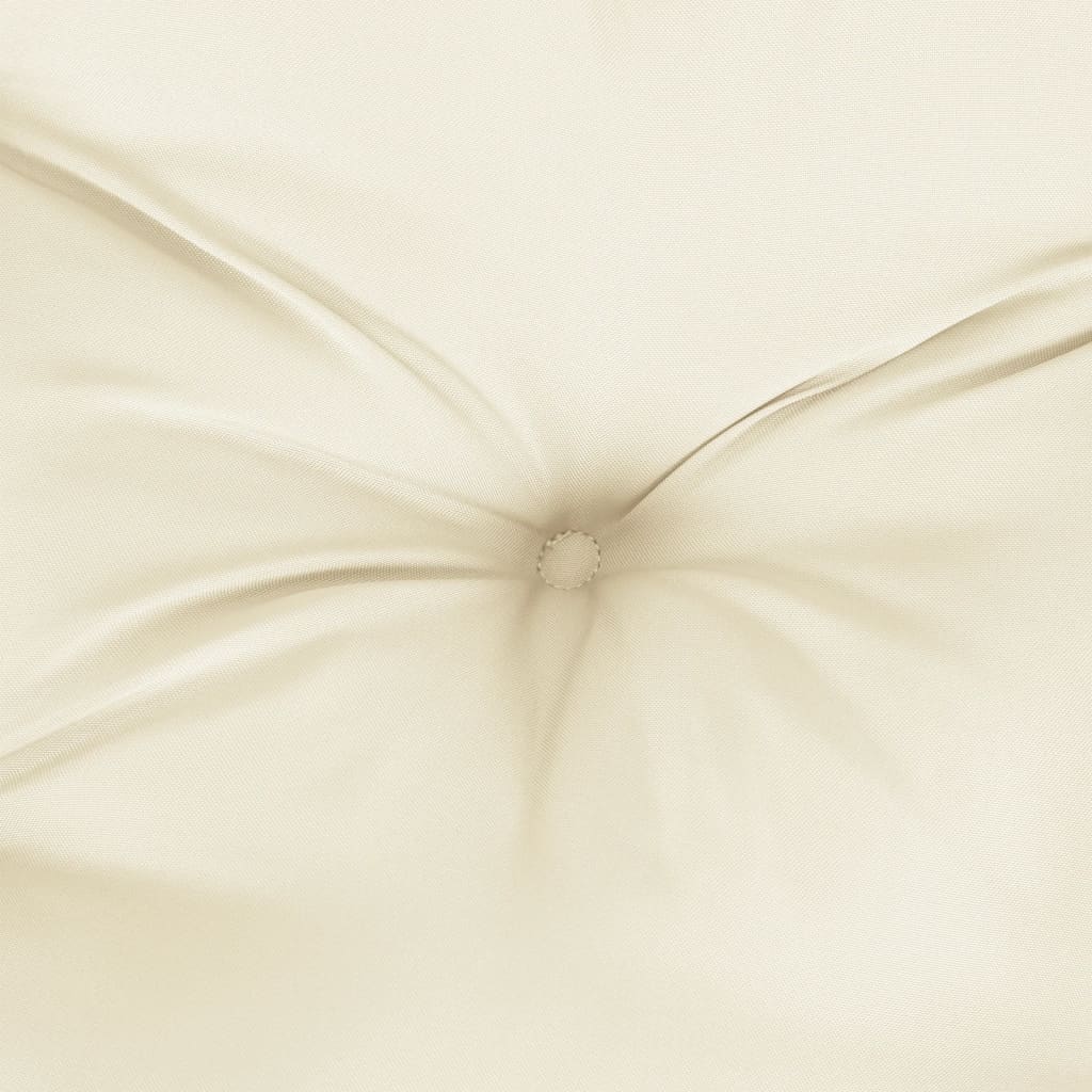 vidaXL Perne de scaun, 2 buc., alb crem, 50x50x7 cm, textil oxford