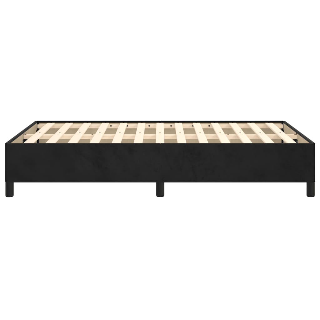 vidaXL Cadru de pat, negru, 120x190 cm, catifea