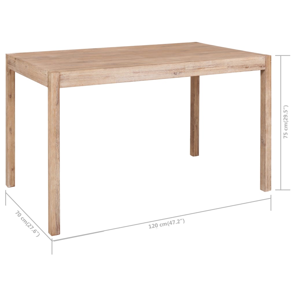 vidaXL Set mobilier de bucătărie, 7 piese, lemn masiv de acacia