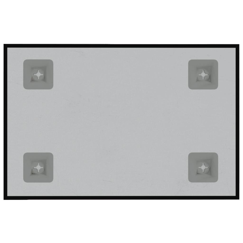 vidaXL Tablă magnetică de perete neagră 40x30 cm, sticlă securizată