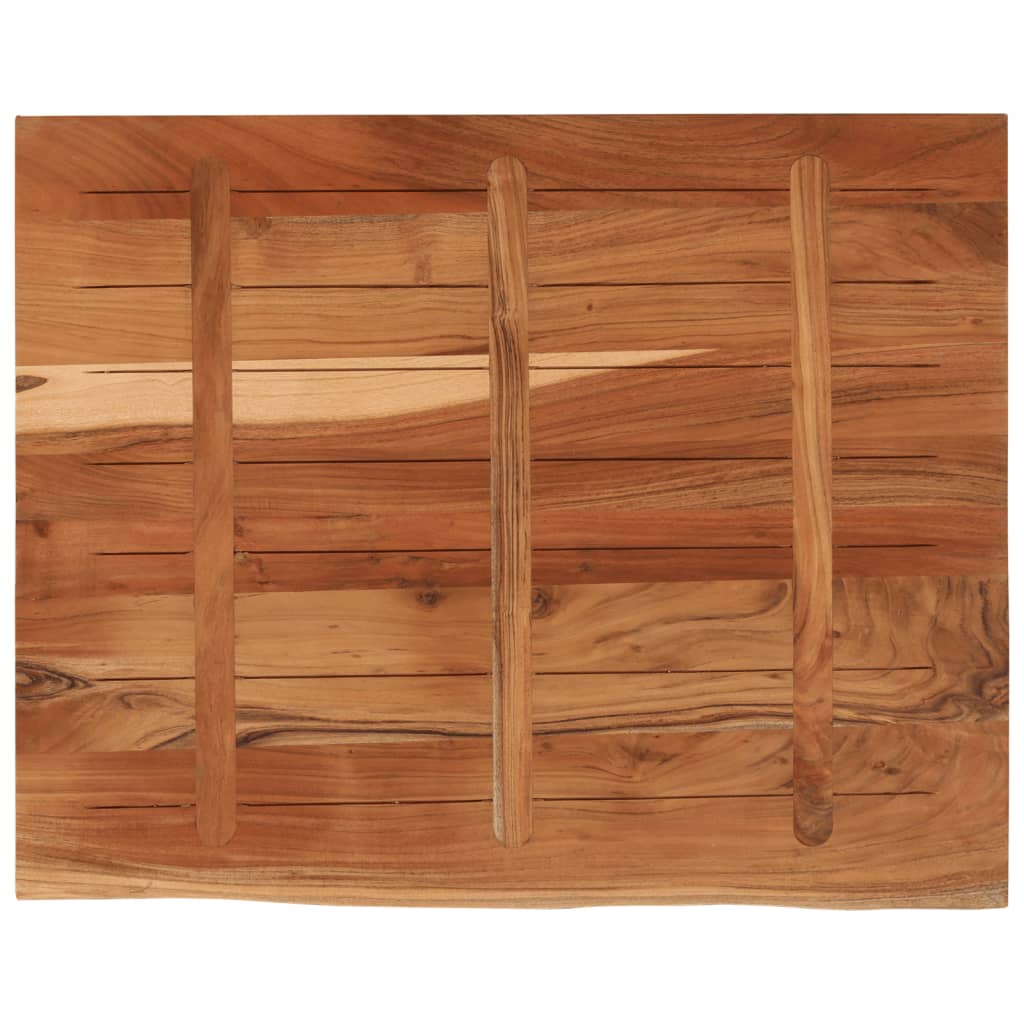 vidaXL Blat birou 90x80x3,8 cm dreptunghiular lemn acacia margine vie