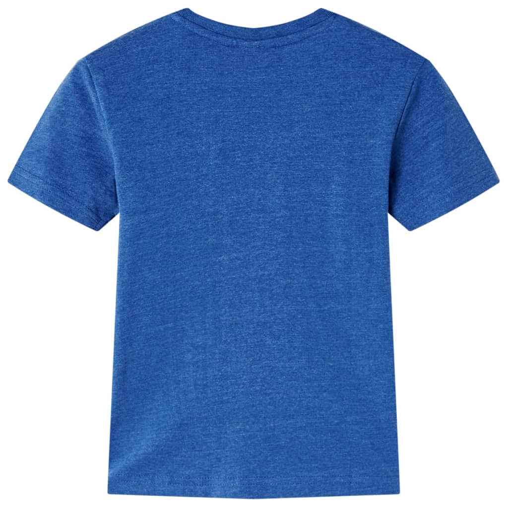 Tricou pentru copii, albastru închis melange, 92