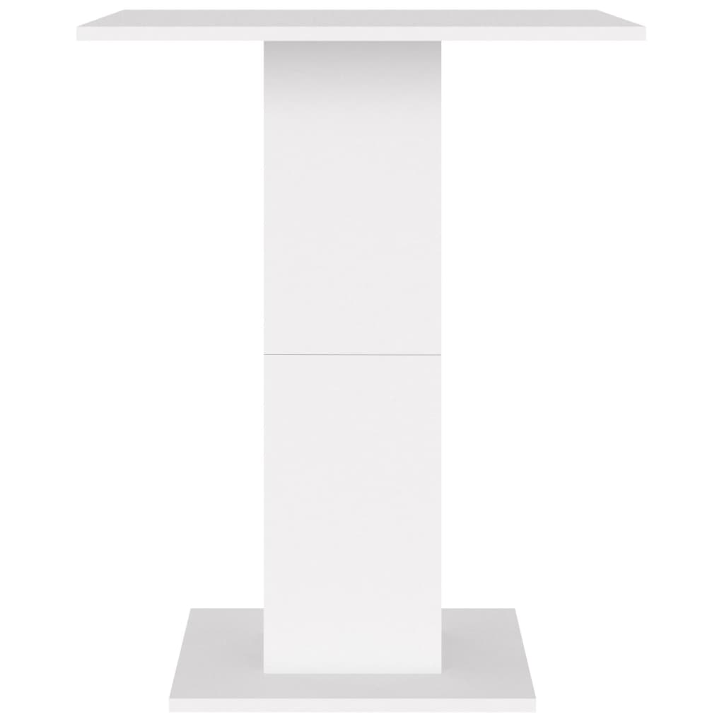 vidaXL Masă de bistro, alb, 60 x 60 x 75 cm, PAL