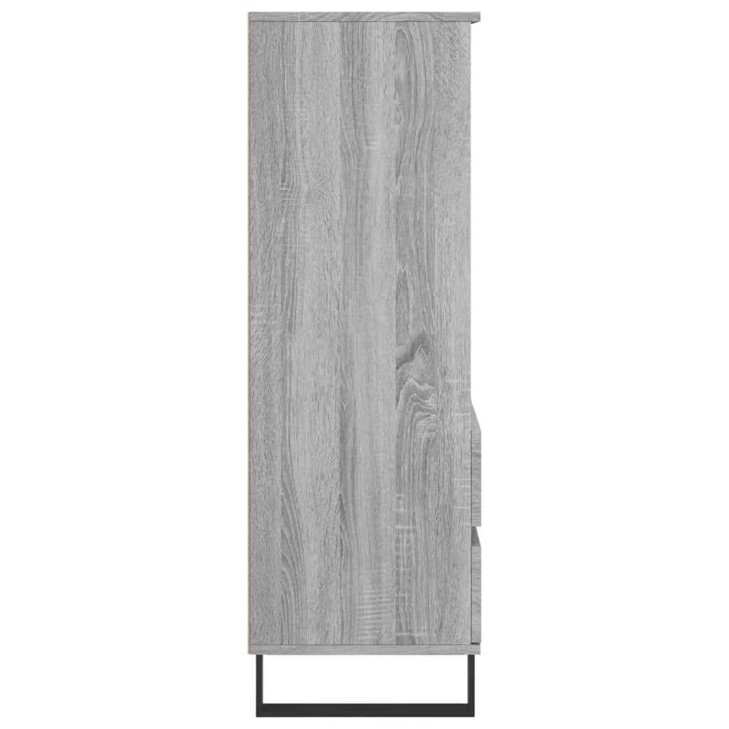 vidaXL Dulap înalt, gri sonoma, 40x36x110 cm, lemn prelucrat