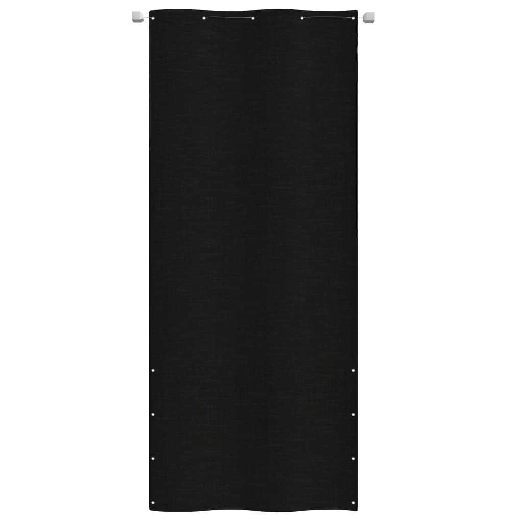 vidaXL Paravan de balcon, negru, 100 x 240 cm, țesătură oxford