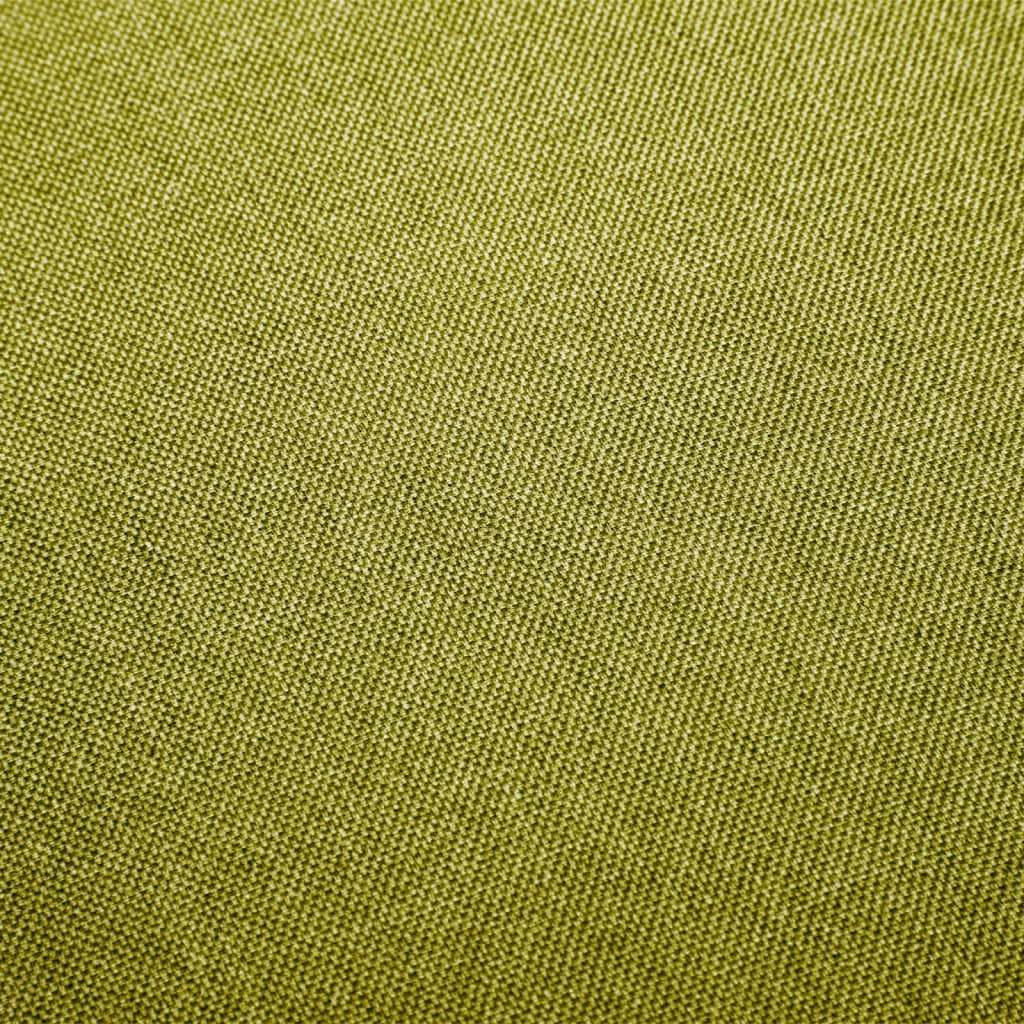 vidaXL Scaune de masă pivotante, 6 buc., verde, material textil