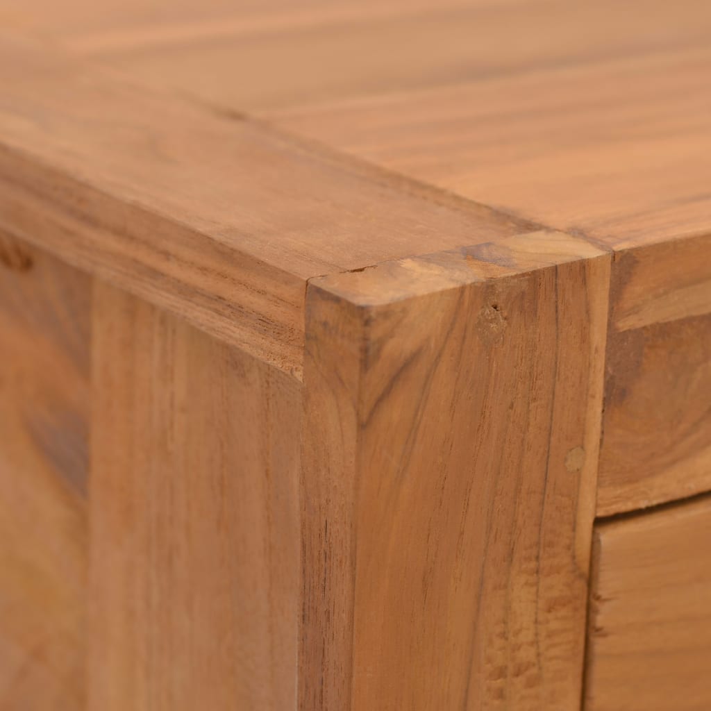 vidaXL Noptieră, 50x30x35 cm, lemn masiv de tec
