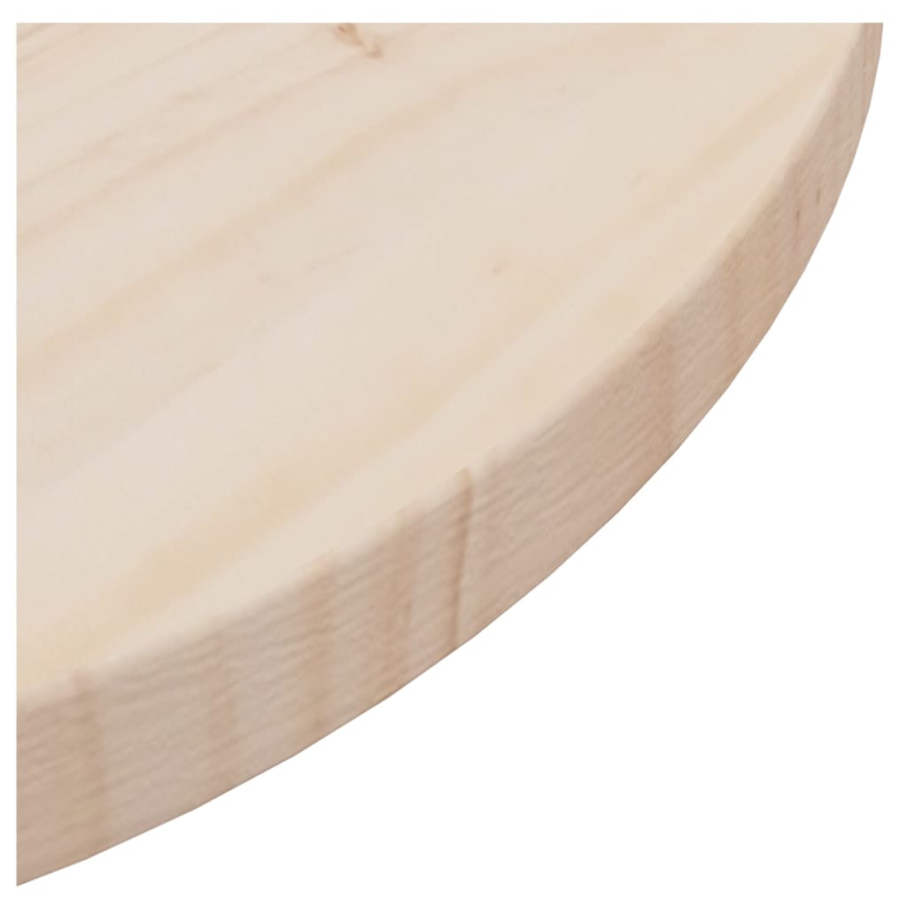 vidaXL Blat de masă,Ø80x2,5 cm, lemn masiv de pin