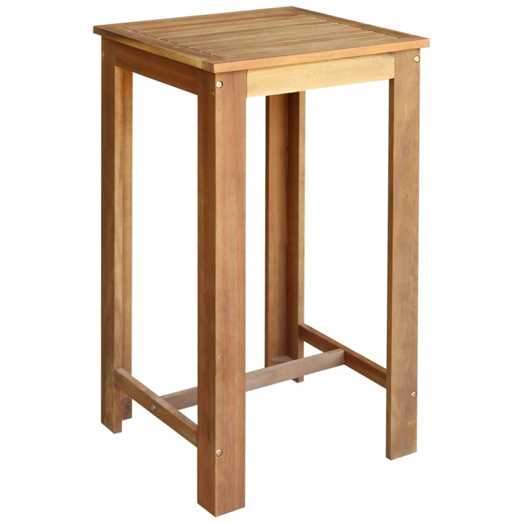 vidaXL Set masă și scaune de bar, 3 piese, lemn masiv de acacia