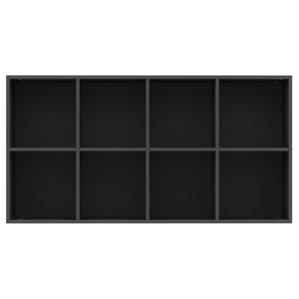 vidaXL Bibliotecă/Servantă, negru, 66x30x130 cm, PAL