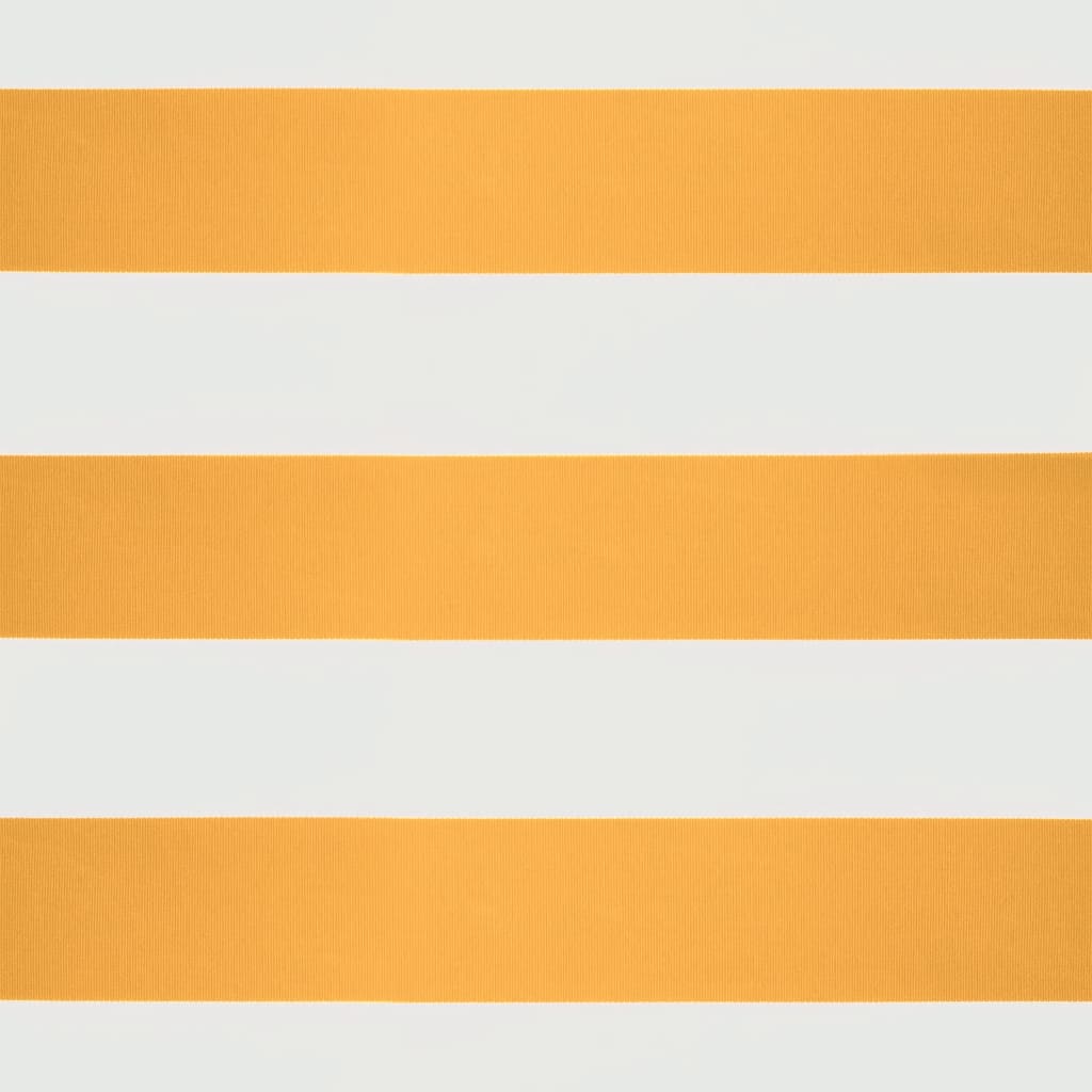 vidaXL Copertină retractabilă, galben/alb, 4,5x3 m, textil/aluminiu