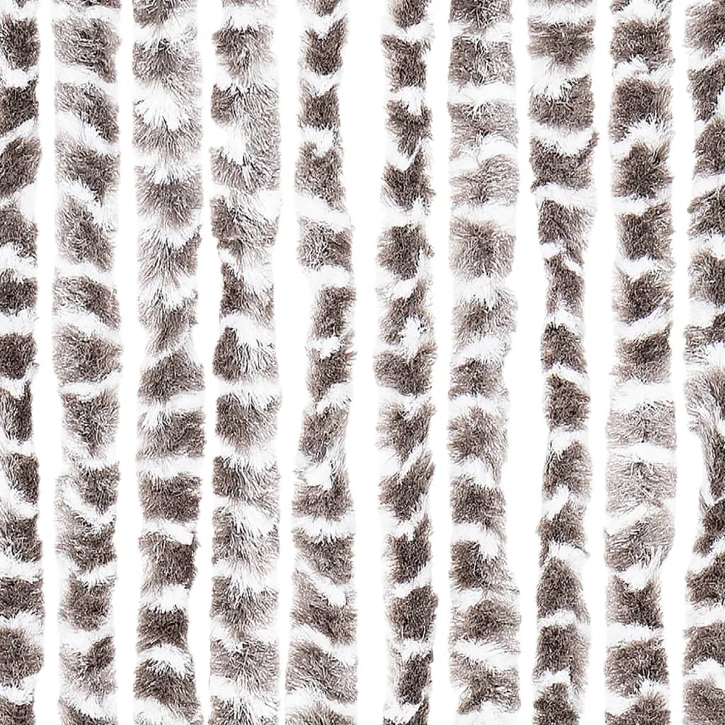 vidaXL Perdea pentru insecte, gri taupe și alb, 100x230 cm, chenille