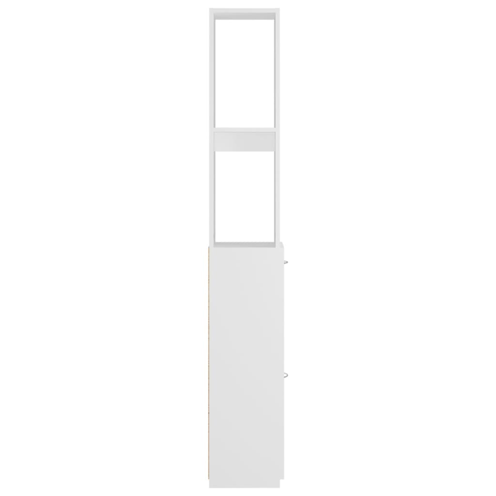vidaXL Dulap de baie, alb, 25x26,5x170 cm, lemn prelucrat