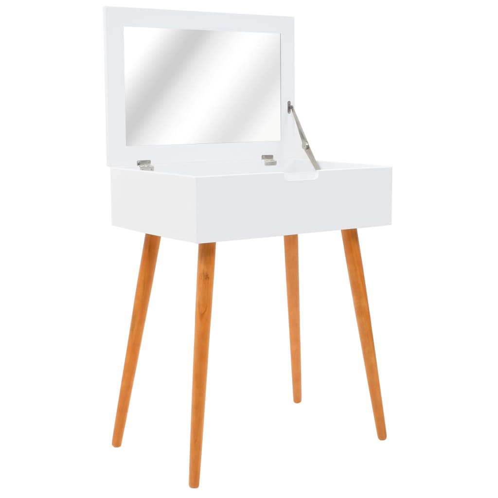 vidaXL Masă de toaletă cu oglindă, MDF, 60 x 40 x 75 cm