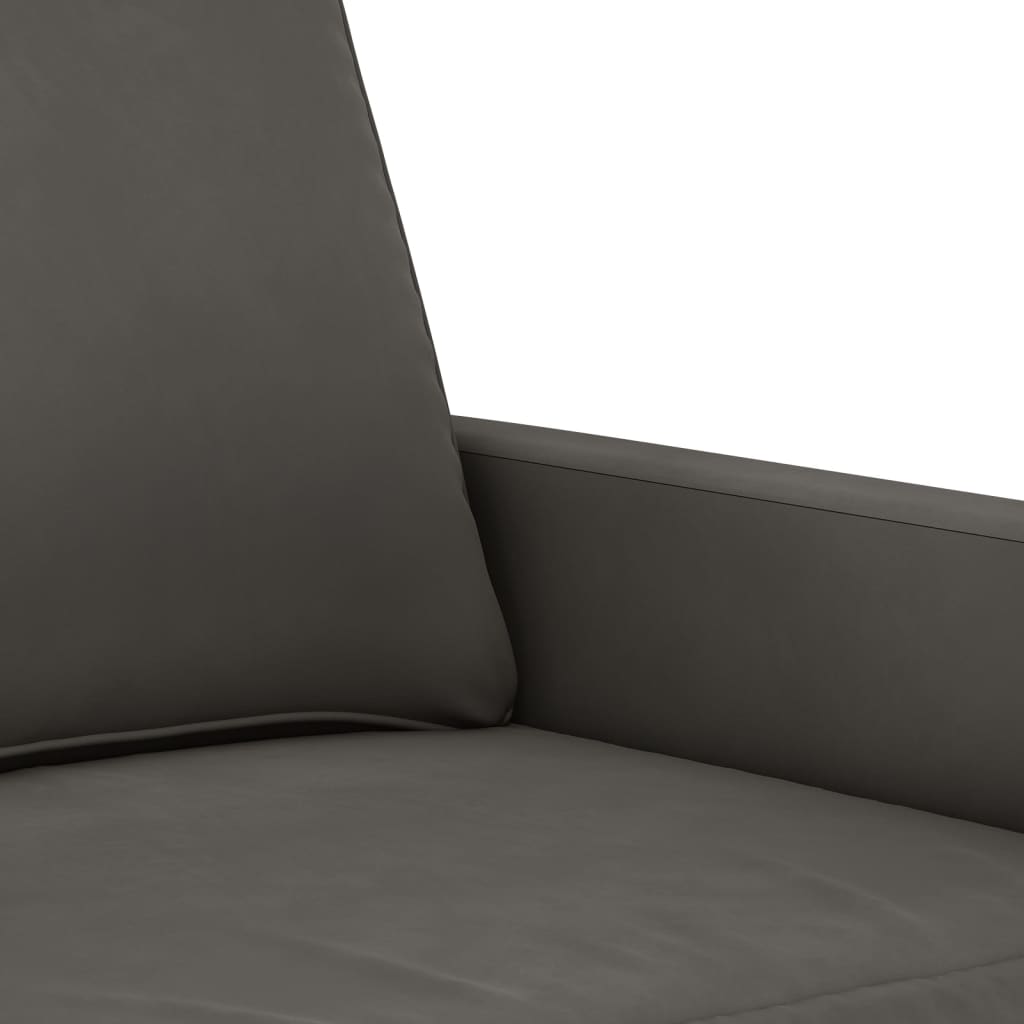 vidaXL Fotoliu canapea, gri închis, 60 cm, catifea