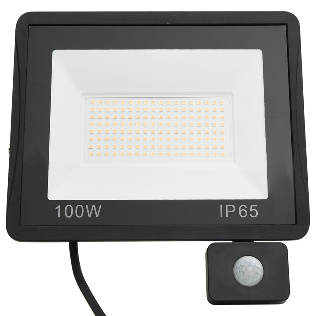 vidaXL Proiector LED cu senzor, 100 W, alb rece