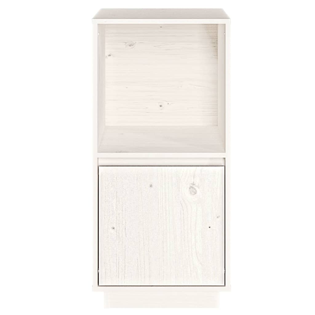vidaXL Servantă, alb, 38x35x80 cm, lemn masiv de pin