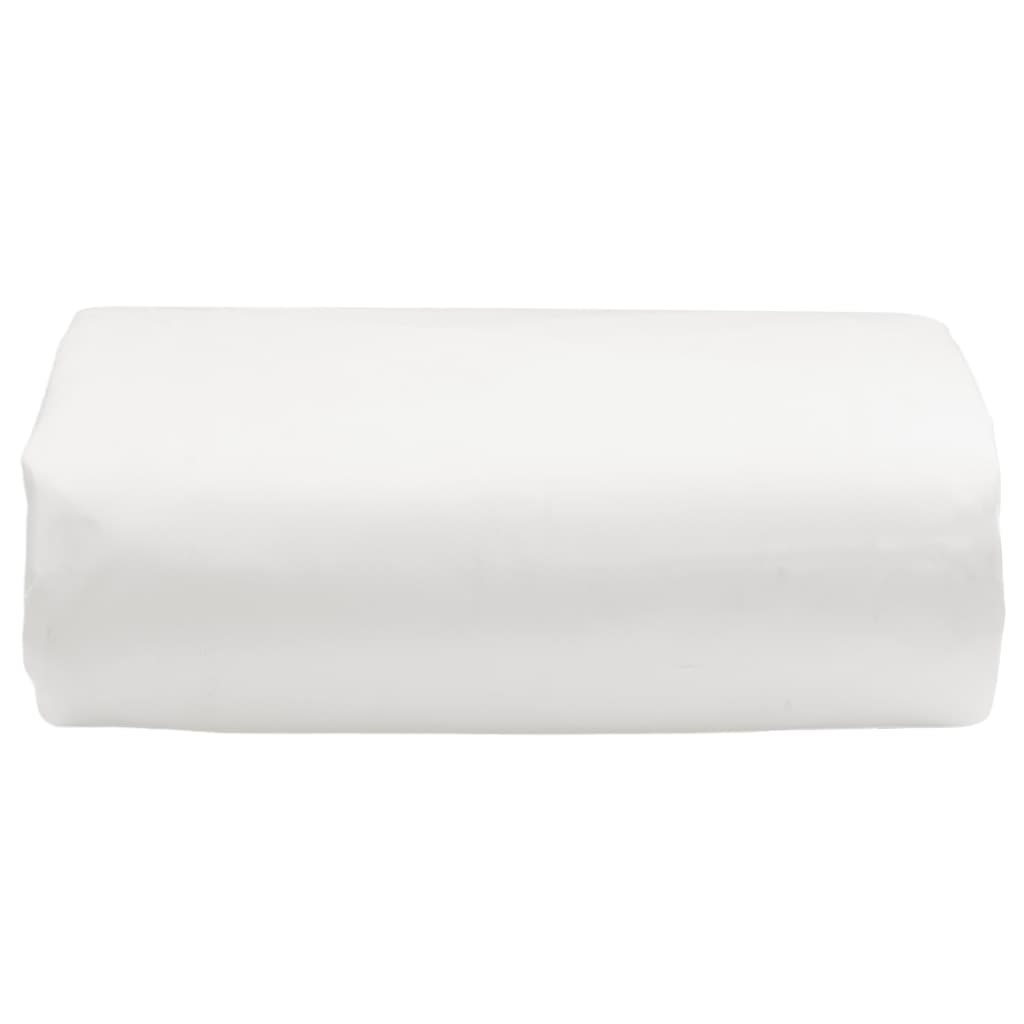 vidaXL Prelată, alb, 4x8 m, 650 g/m²