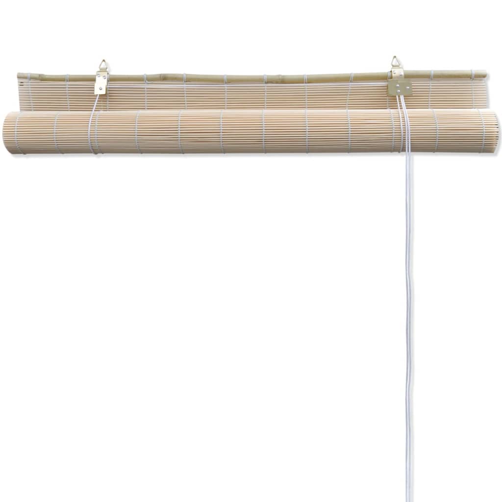vidaXL Jaluzele din bambus natural tip rulou, 4 buc., 120 x 160 cm
