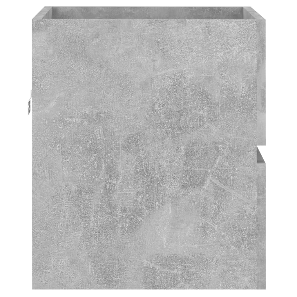 vidaXL Dulap cu chiuvetă încorporată, gri beton, PAL