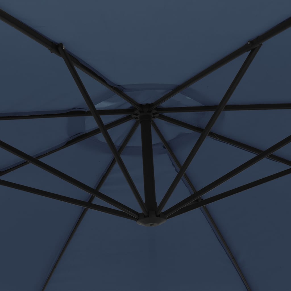 vidaXL Umbrelă de soare suspendată 3,5 m, Albastru