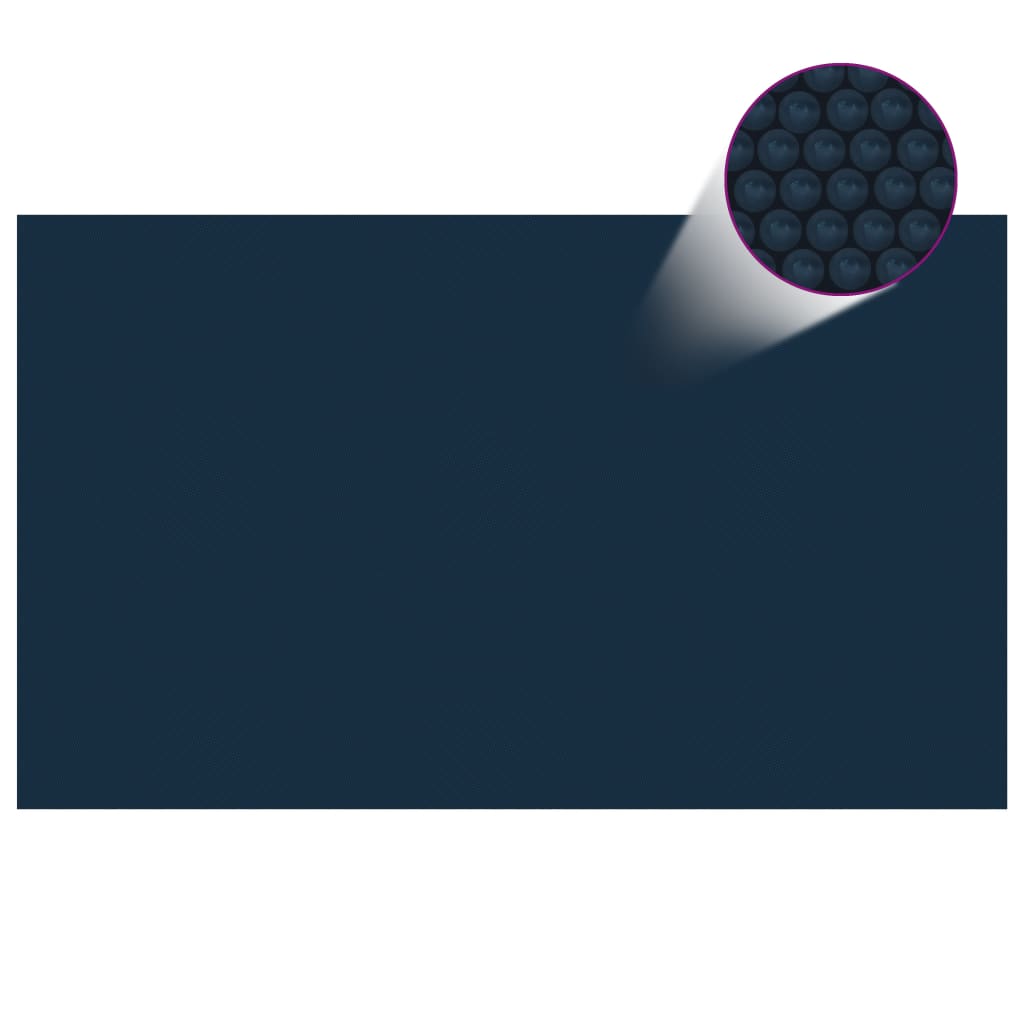 vidaXL Folie solară plutitoare piscină, negru/albastru, 500x300, PE