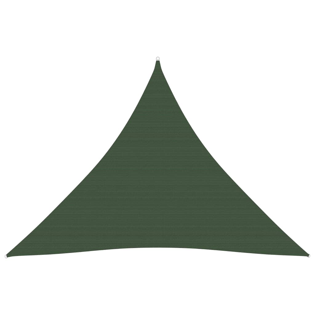 vidaXL Pânză parasolar, verde închis, 5x5x5 m, 160 g/m², HDPE