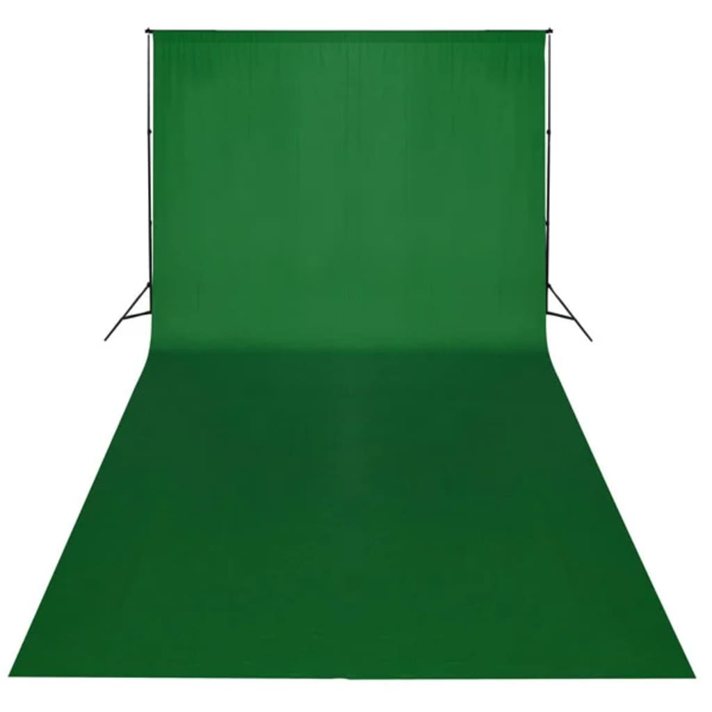 vidaXL Fundal foto, bumbac, verde, 600 x 300 cm, Chroma Key