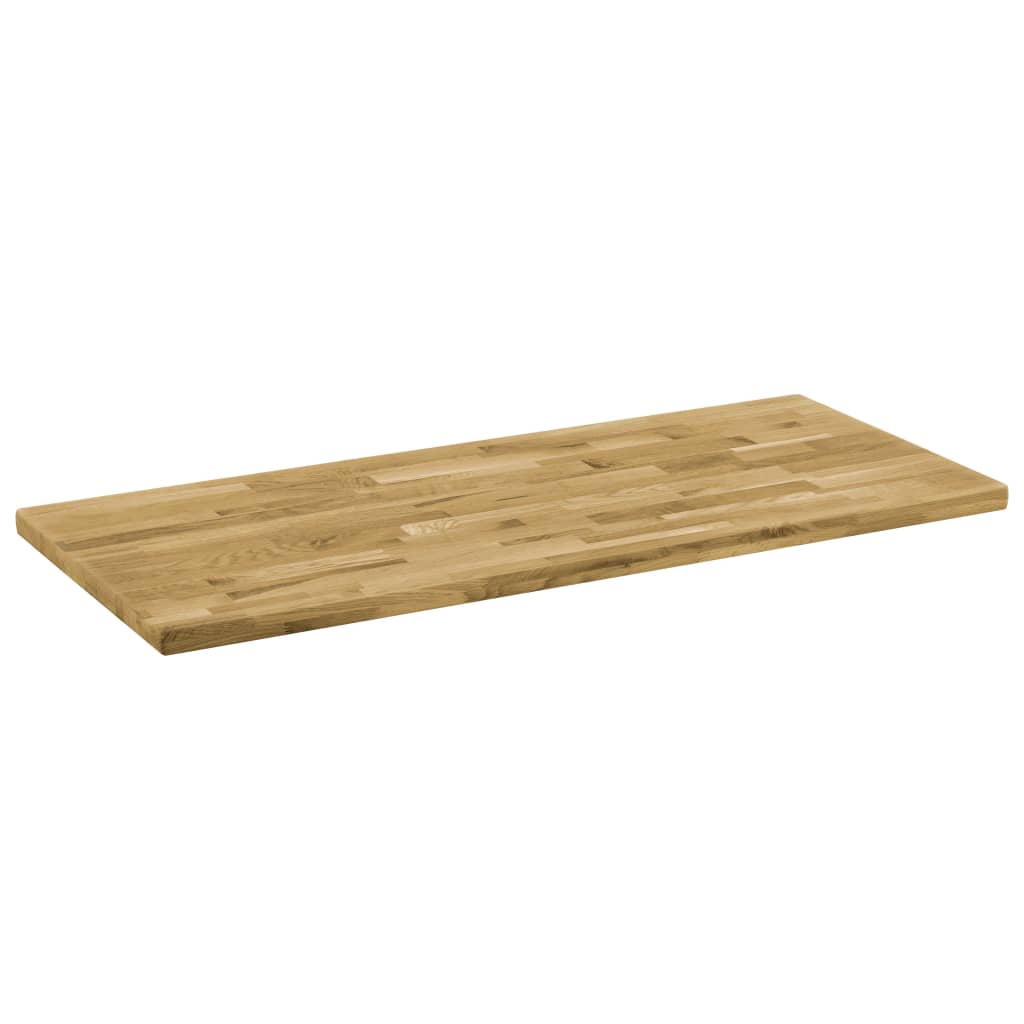 vidaXL Blat masă, lemn masiv stejar, dreptunghiular, 44 mm, 120x60 cm