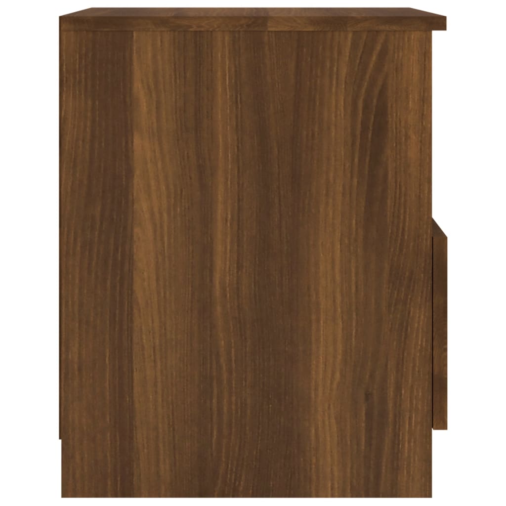 vidaXL Noptiere, 2 buc., stejar maro, 40x40x50 cm, lemn compozit