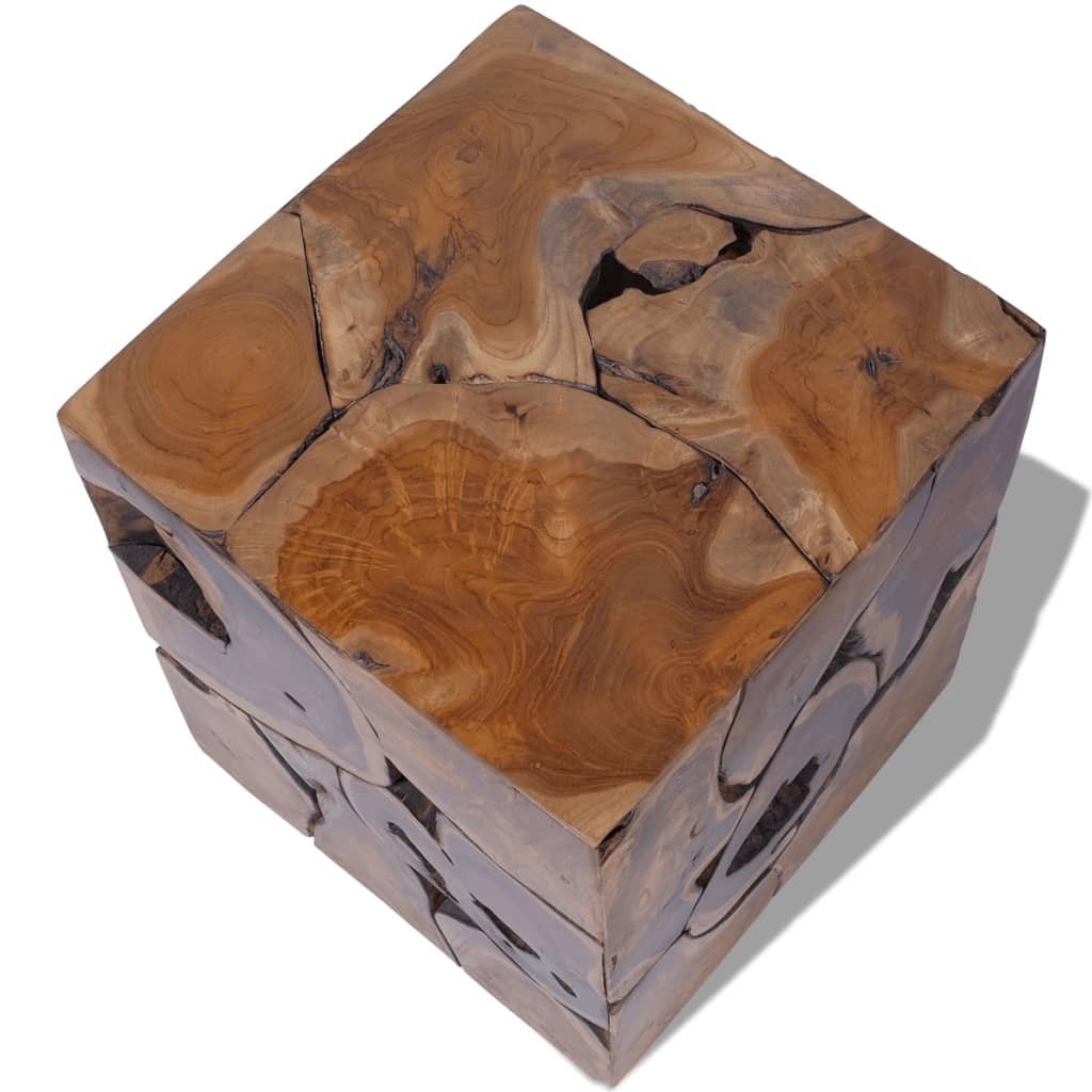 vidaXL Taburete/Măsuță de cafea din lemn de tec masiv