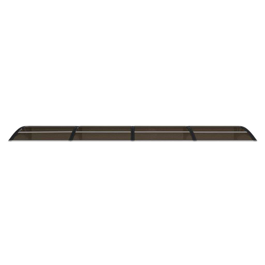 vidaXL Copertină de ușă, negru, 350x75 cm, policarbonat