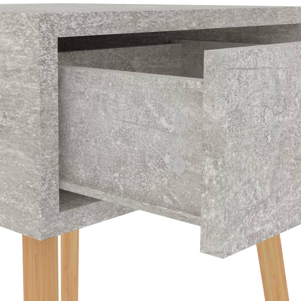 vidaXL Dulapuri noptieră, 2 buc, gri beton, 40x40x56 cm,lemn prelucrat