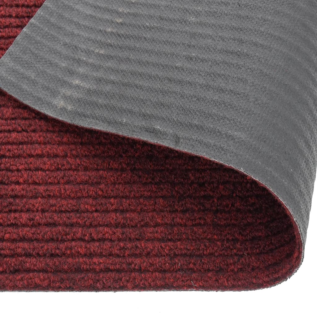 vidaXL Covor traversă de captare murdărie, roșu bordo, 100x500 cm