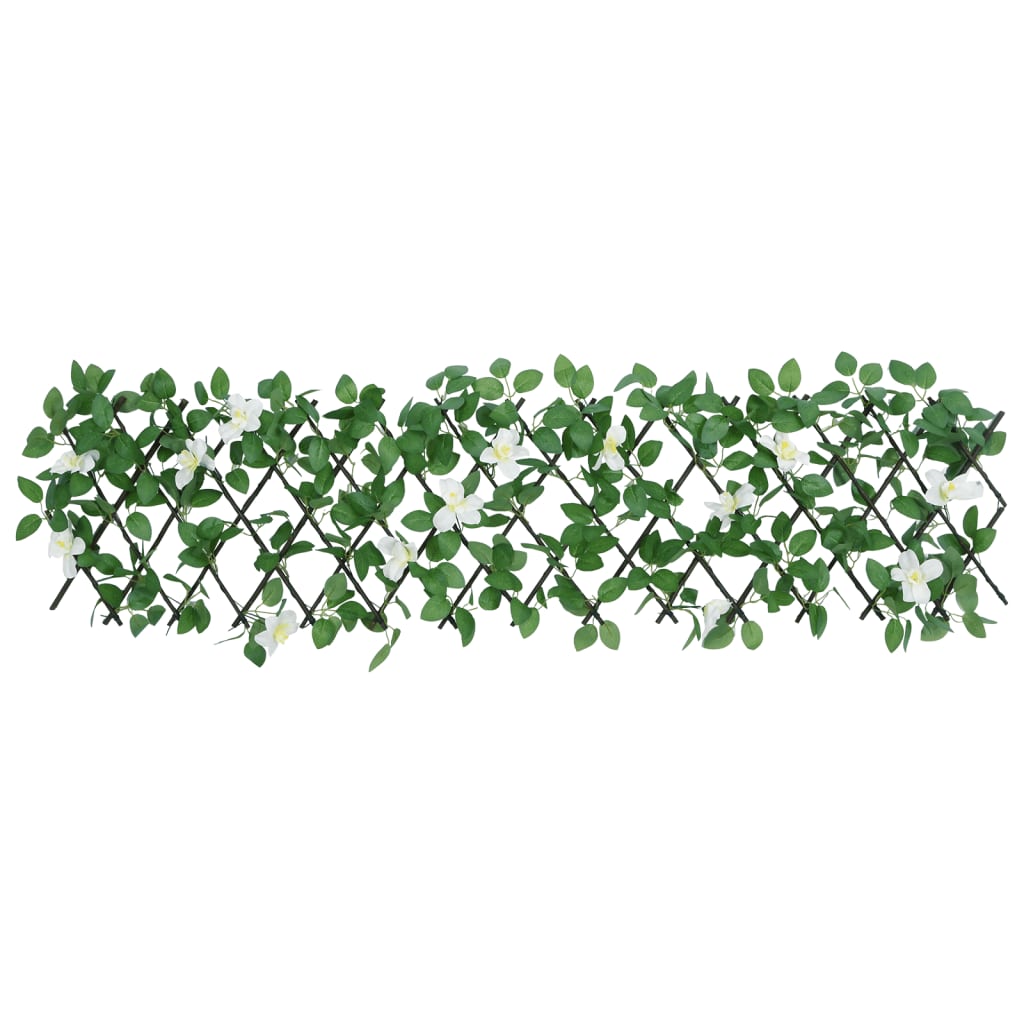 vidaXL Spalier cu iederă artificială, extensibil, verde, 180x30 cm