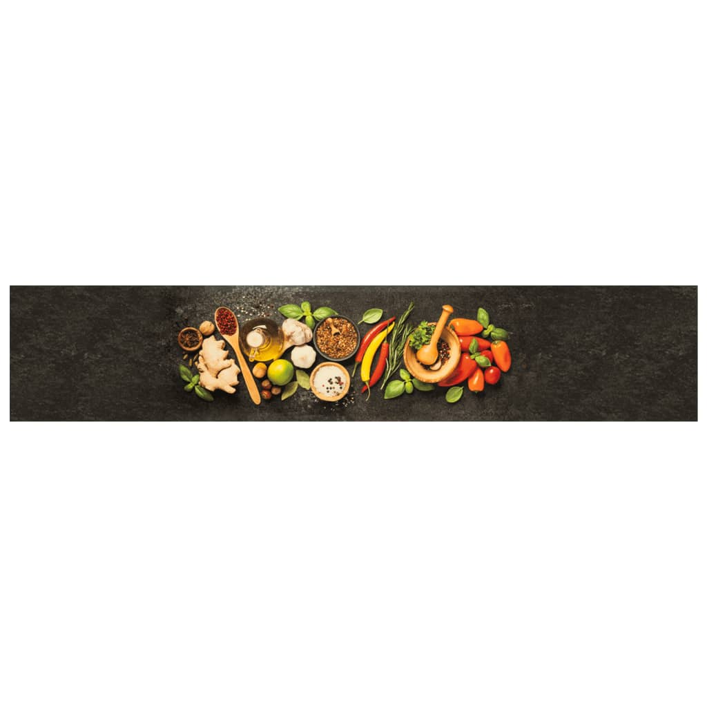 vidaXL Covor de bucătărie lavabil Spices, 60x300 cm, catifea