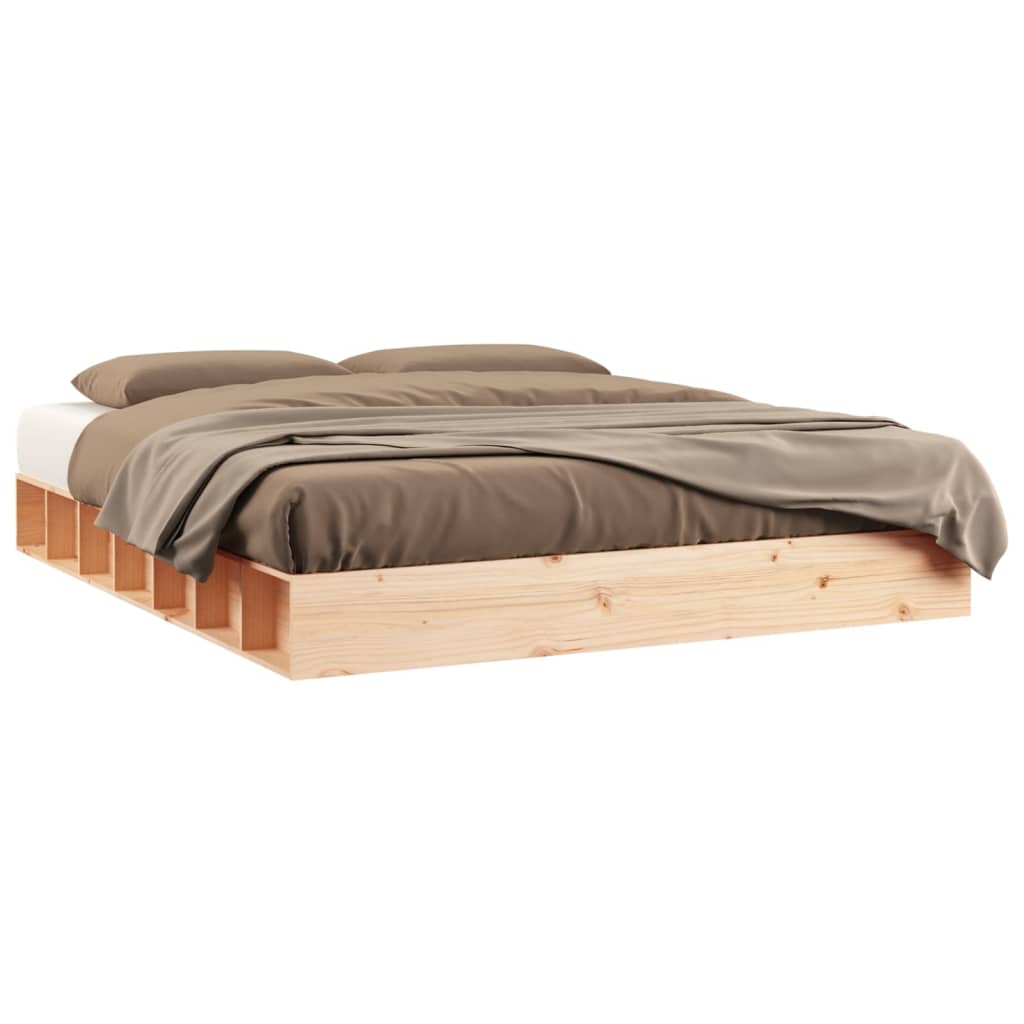 vidaXL Cadru de pat, 120x200 cm, lemn masiv