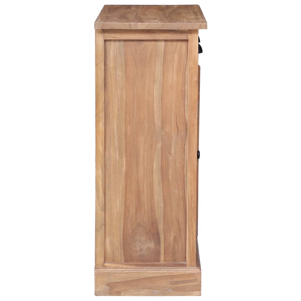 vidaXL Dulap lateral, 65 x 30 x 75 cm, lemn masiv de tec