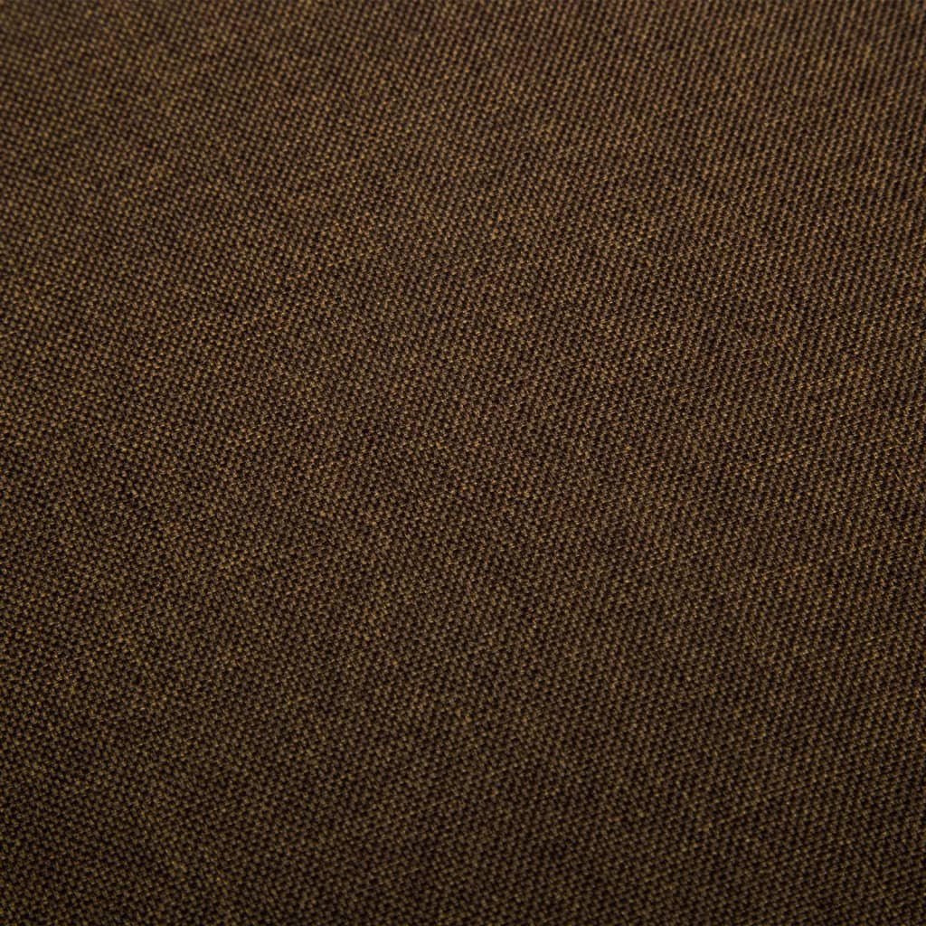 vidaXL Scaune de masă pivotante, 6 buc., maro, material textil