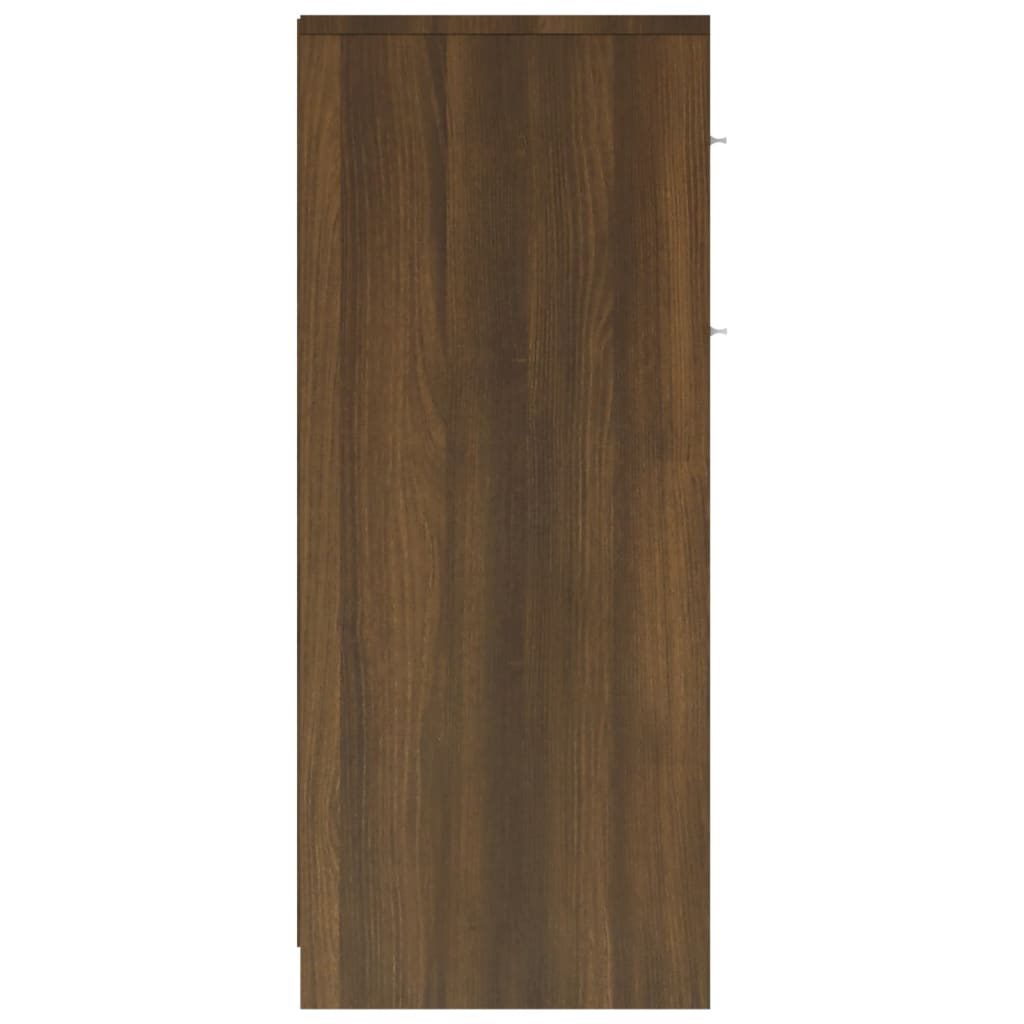 vidaXL Dulap de baie, stejar maro, 60x33x80 cm, lemn prelucrat