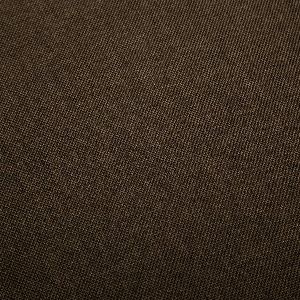 vidaXL Scaun de masă pivotant, maro închis, material textil