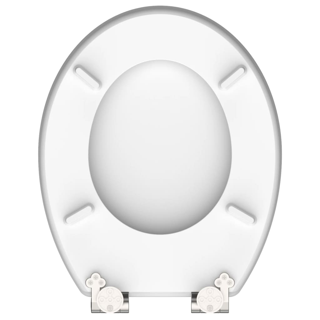SCHÜTTE Scaun toaletă GREY STEEL închidere silențioasă extralucios MDF