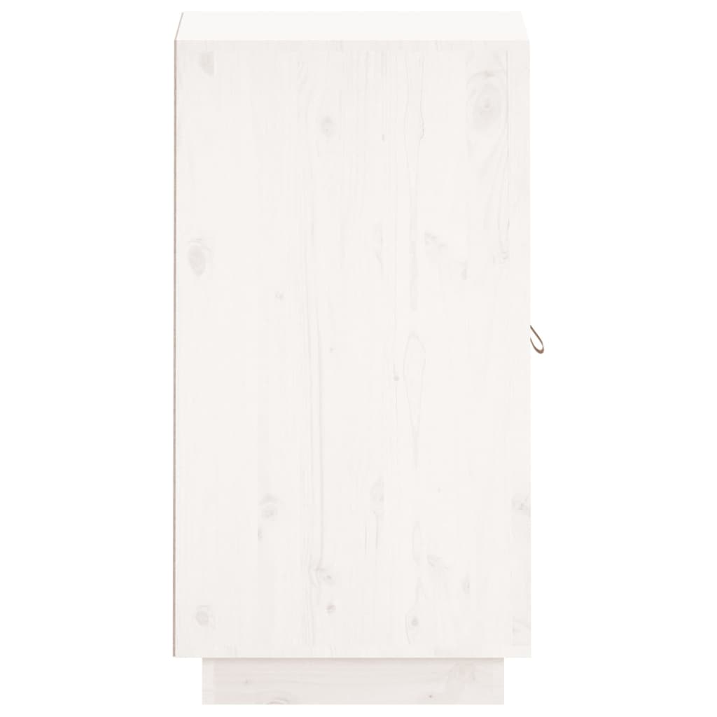 vidaXL Servantă, alb, 34x40x75 cm, lemn masiv de pin